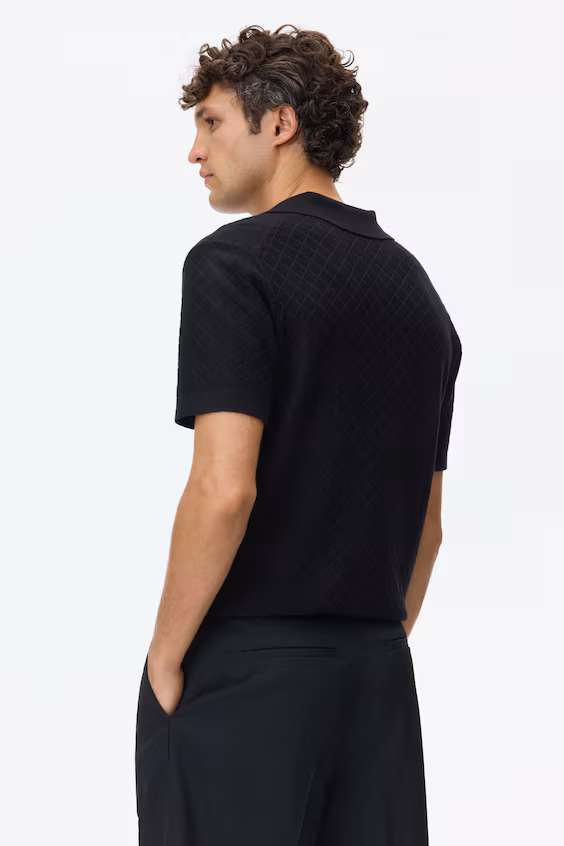 Футболка с текстурой slim fit