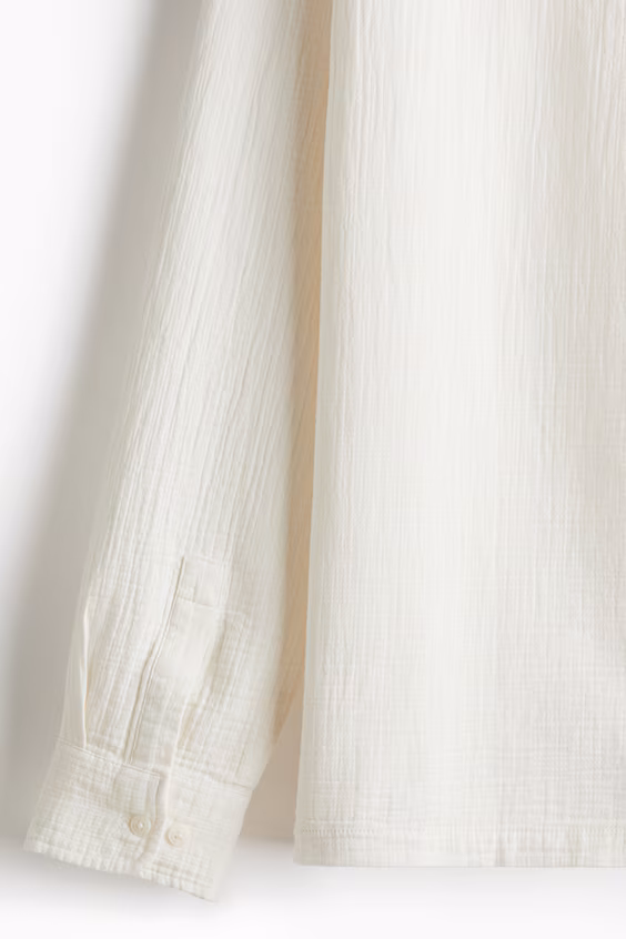 Рубашка в стиле rегular fit из муслина