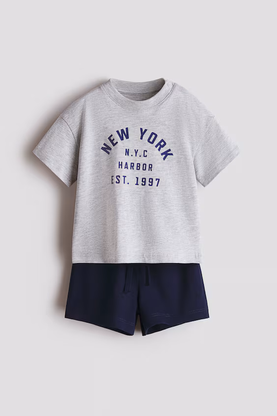 Комплект из 2 предметов из хлопка h&m