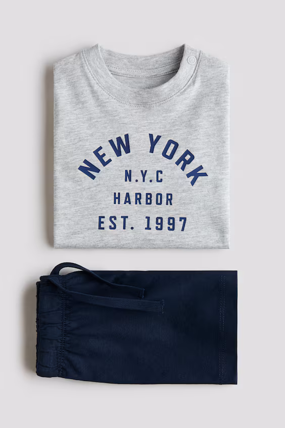 Комплект из 2 предметов из хлопка h&m
