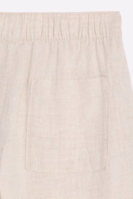 Брюки из льняной смеси с эластичным поясом h&m