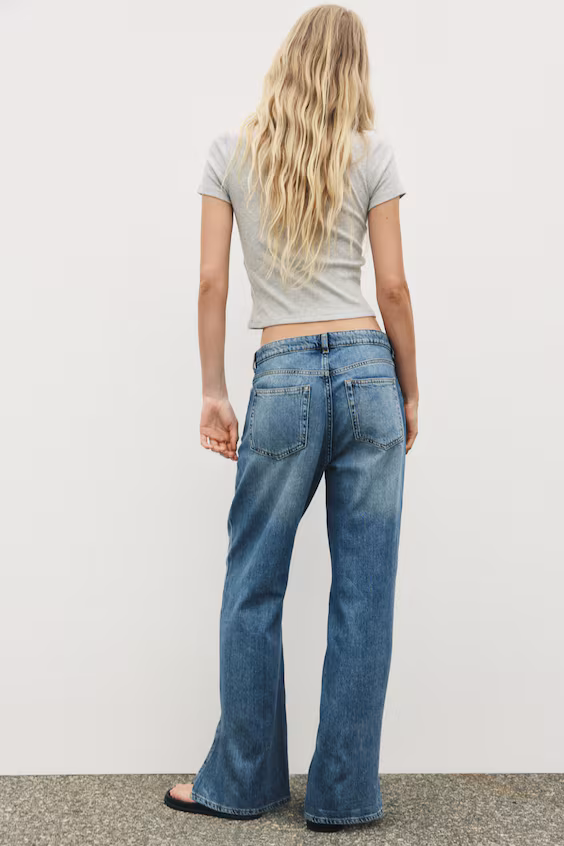 Джинсы wide regular waist