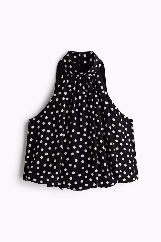 Объемный топ с принтом h&m