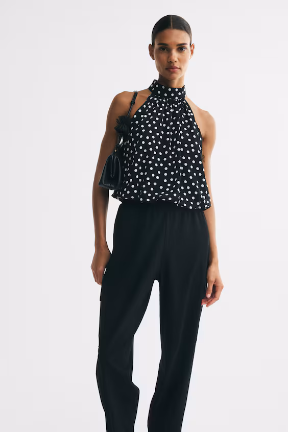 Объемный топ с принтом h&m