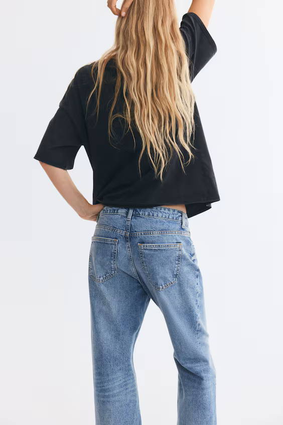 Футболка оверсайз с принтом h&m