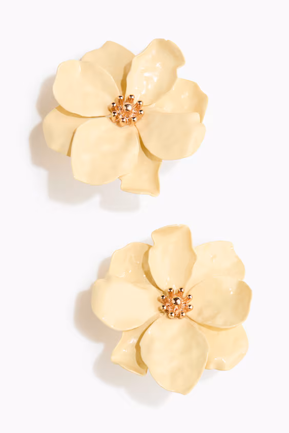Серьги в форме цветка h&m