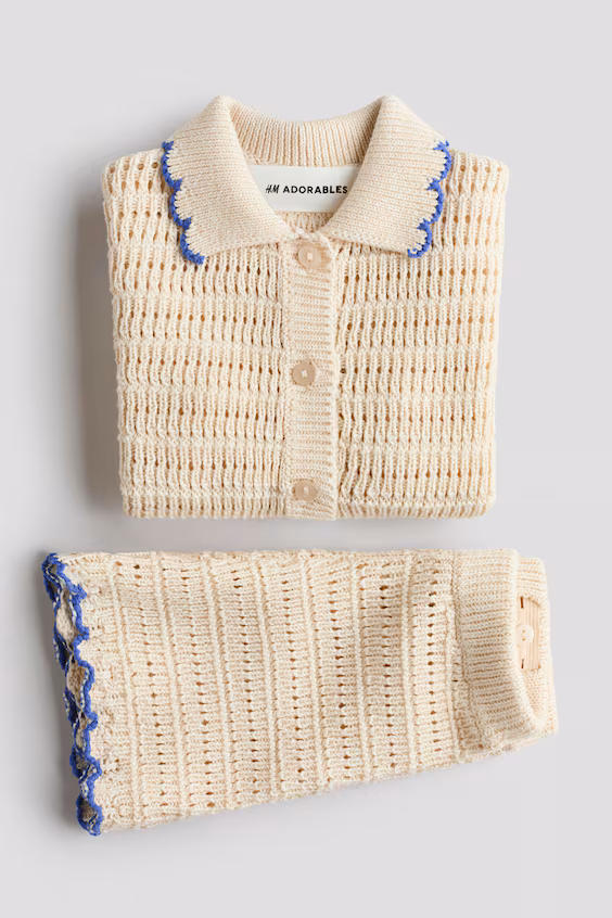 Комплект из 2 предметов в стиле крючком h&m