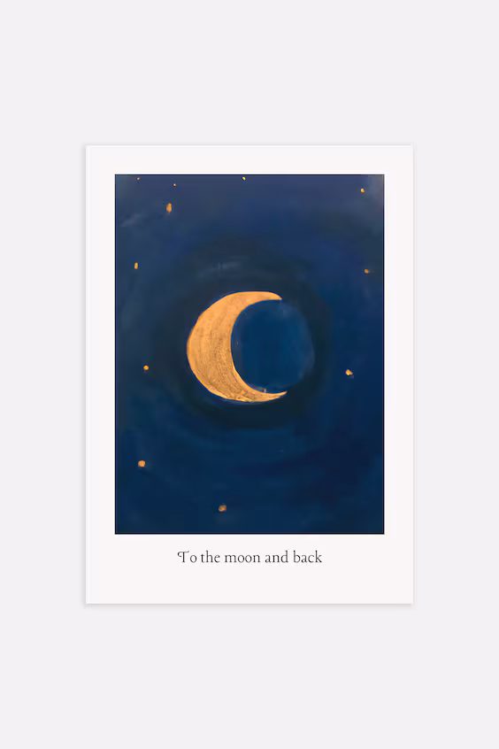 Постер golden moon