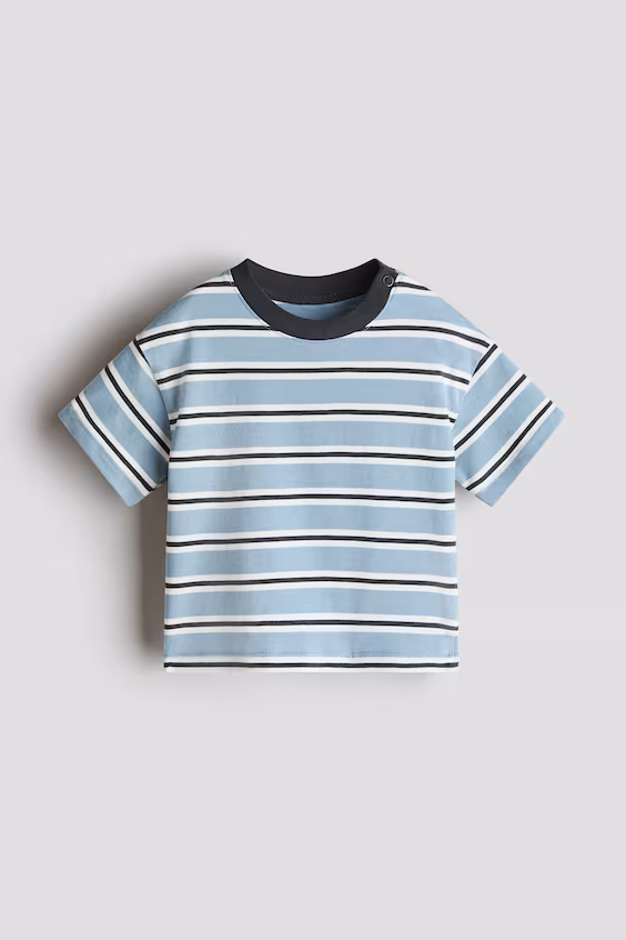 Футболка с принтом из хлопка h&m