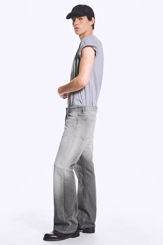 Джинсы mercury bootcut комфортные средней посадки