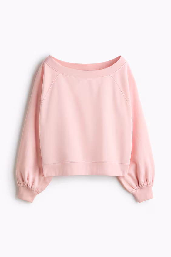 Свитшот с открытыми плечами h&m