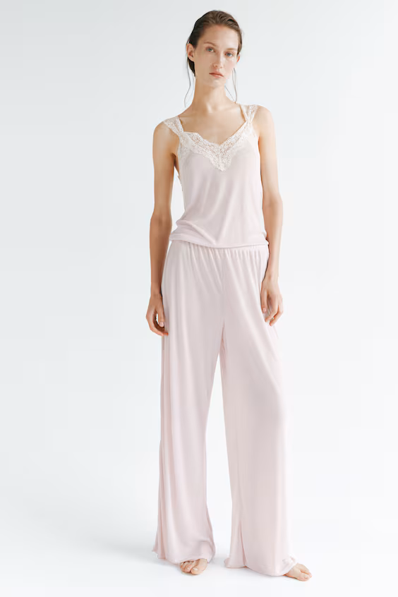 Пижама с кружевом h&m