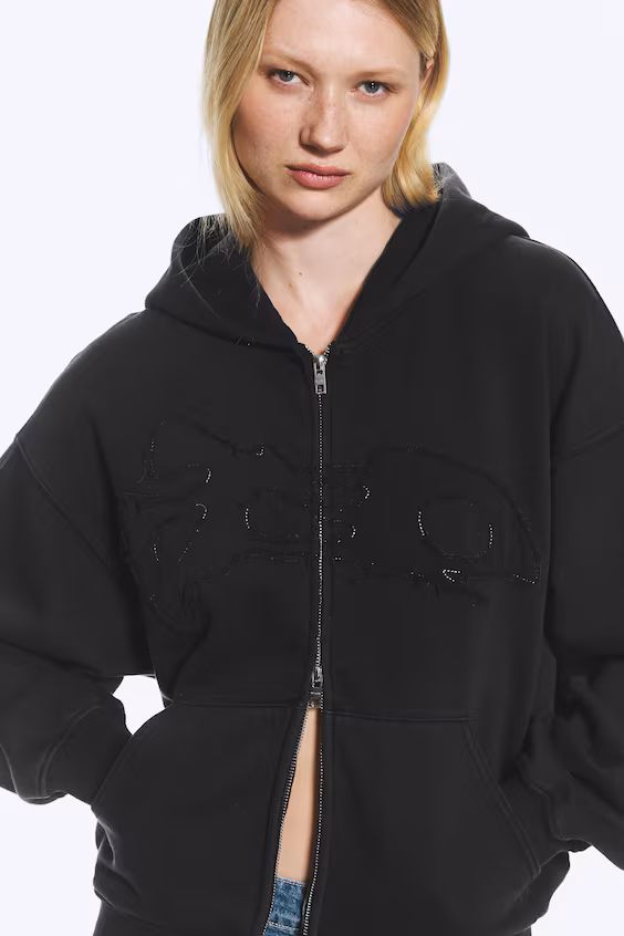 Худи с прострочкой h&m