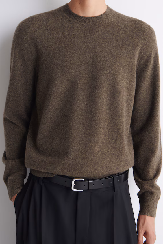 Свитер из кашемира с круглым вырезом