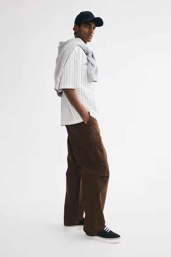 Комфортные брюки карго relaxed fit
