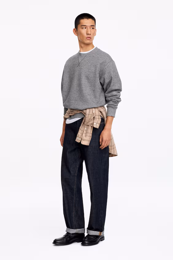 Хлопковый свитер h&m