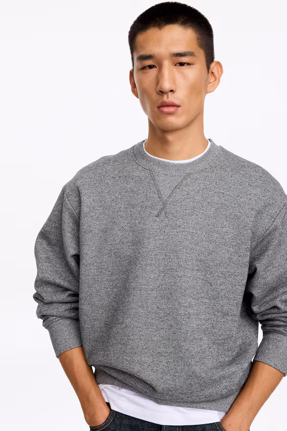Хлопковый свитер h&m