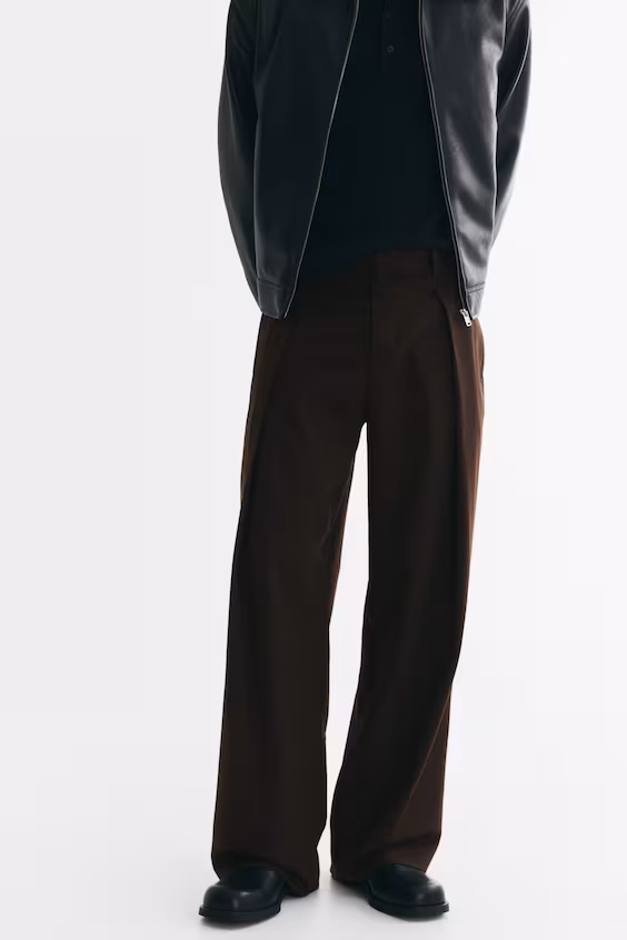 Классические брюки свободного кроя h&m