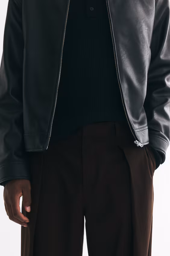 Классические брюки свободного кроя h&m