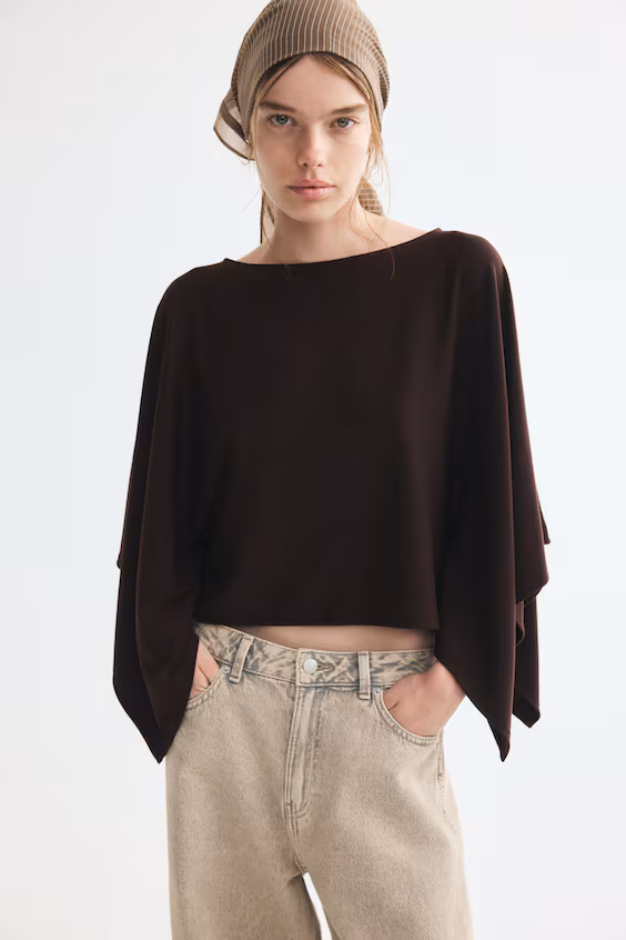 Пальто из смеси вискозы h&m