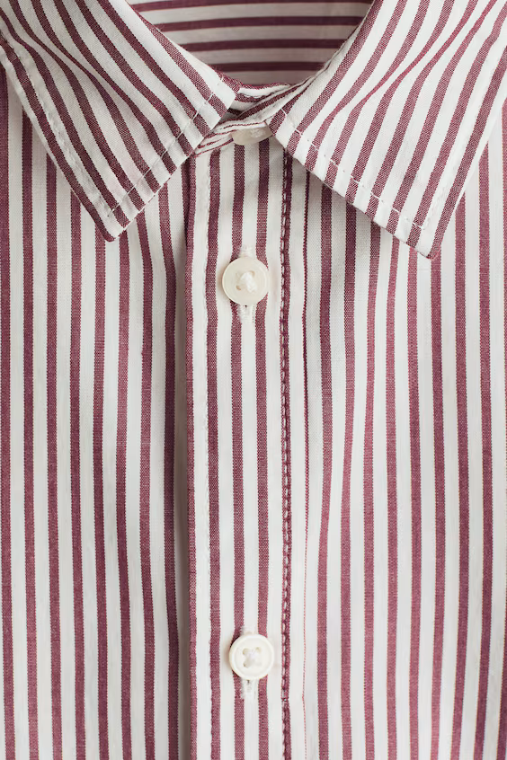 Хлопковая рубашка h&m