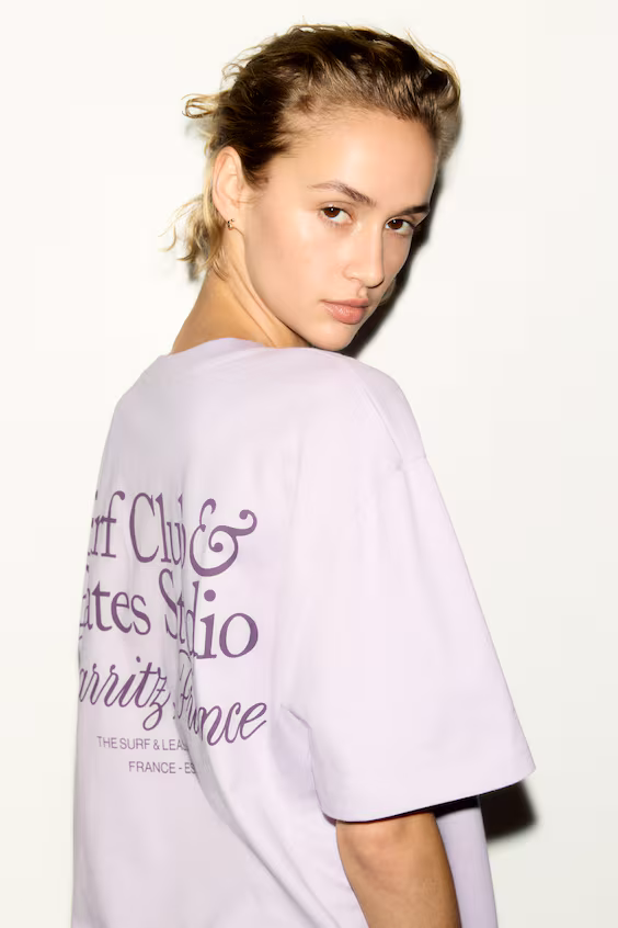 Футболка оверсайз h&m