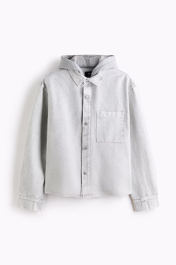 Рубашка с капюшоном h&m
