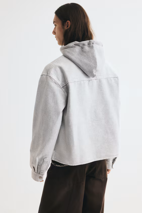 Рубашка с капюшоном h&m