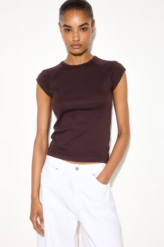 Футболка с рукавами реглан h&m