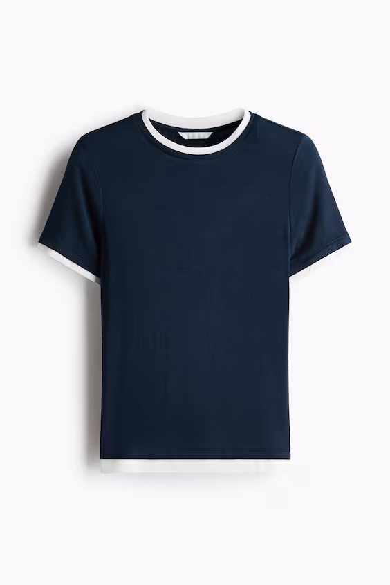 Футболка с эффектом наложения h&m