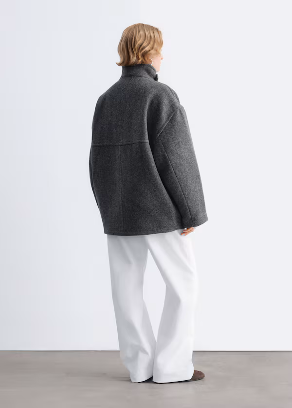 Пальто из ткани с узором h&m