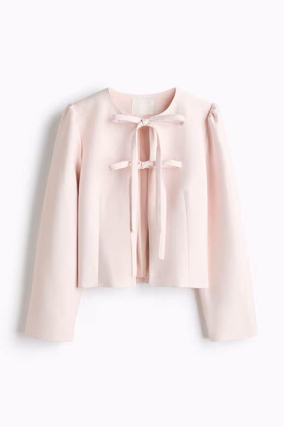 Пальто с завязками спереди