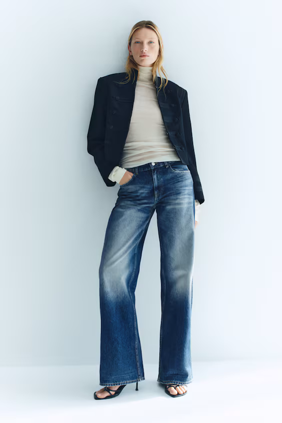 Джинсы tall fit с широким стандартным поясом
