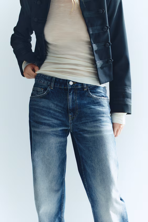 Джинсы tall fit с широким стандартным поясом