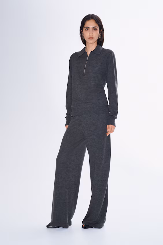 Брюки из тонкой шерсти мериноса h&m