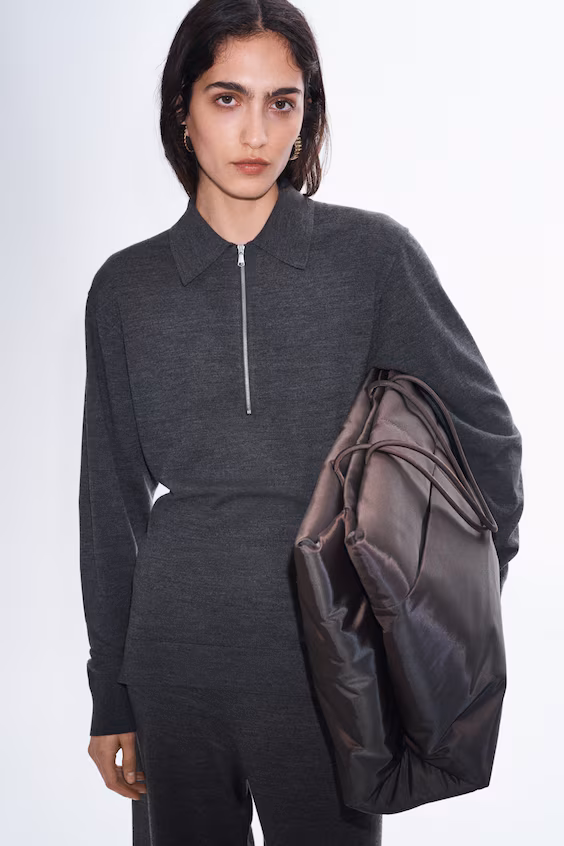 Поло из тонкой шерсти мериноса h&m