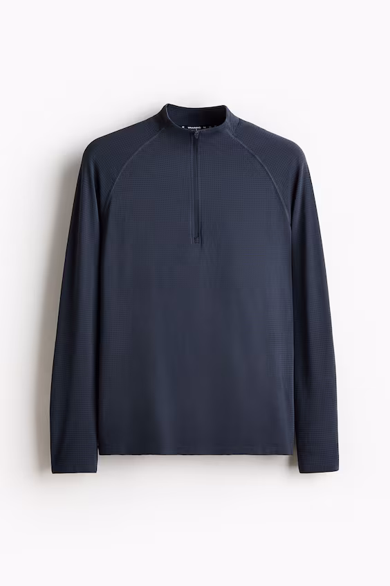 Спортивный свитер с технологией drymove™ облегающего кроя h&m