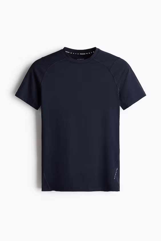Спортивная футболка с технологией drymove™ облегающего кроя h&m