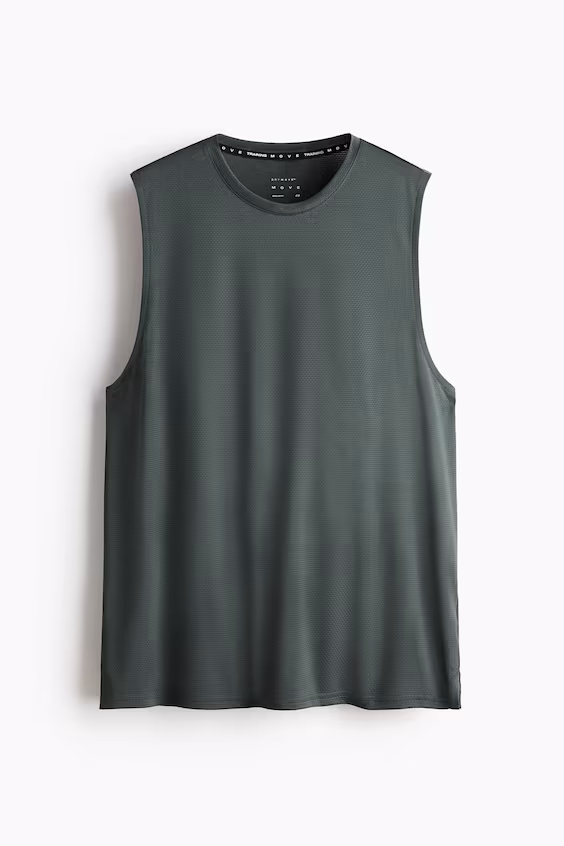 Спортивный топ с технологией drymove™ стандартного кроя h&m