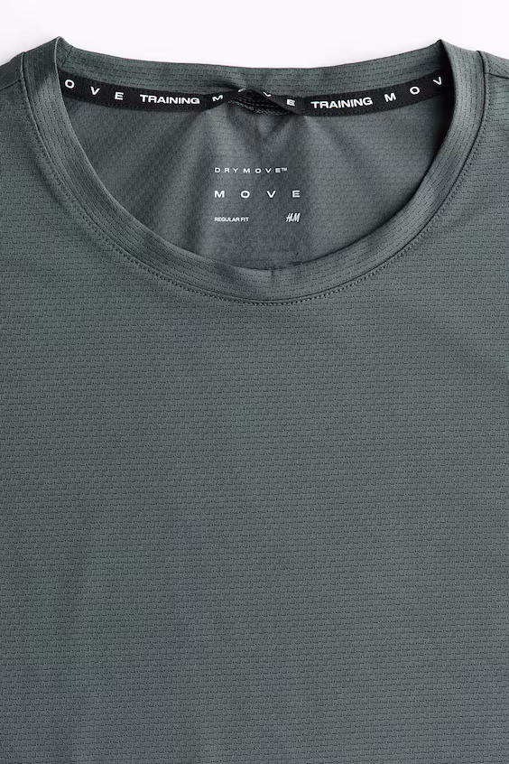 Спортивный топ с технологией drymove™ стандартного кроя h&m