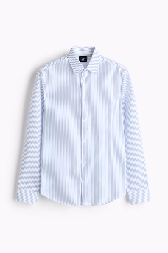 Рубашка с легким уходом slim fit