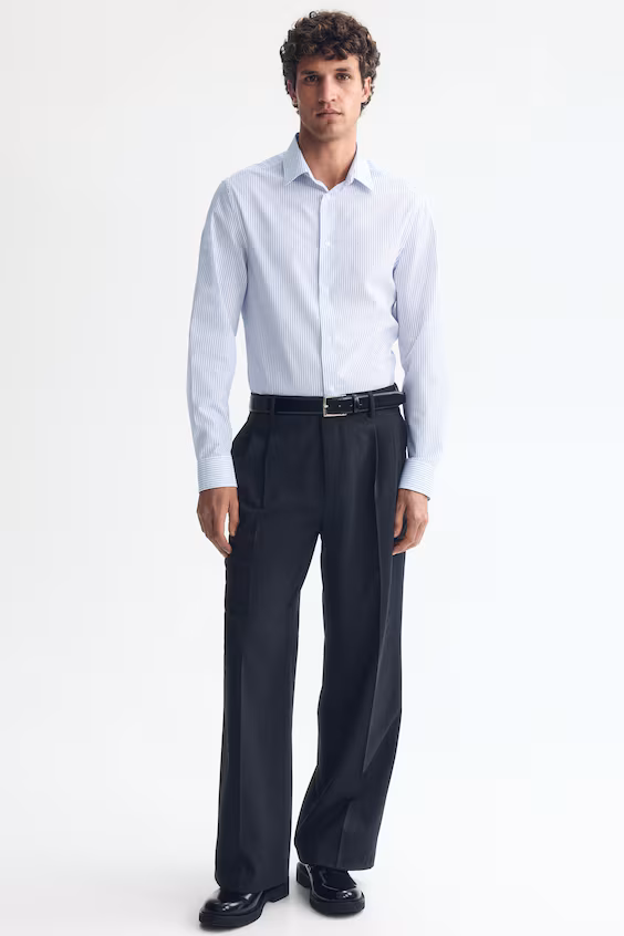 Рубашка с легким уходом slim fit