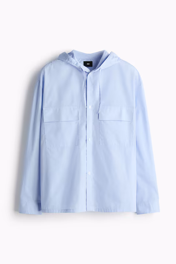 Рубашка с капюшоном h&m