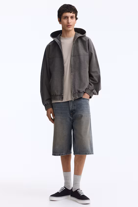 Свободные джинсовые шорты baggy