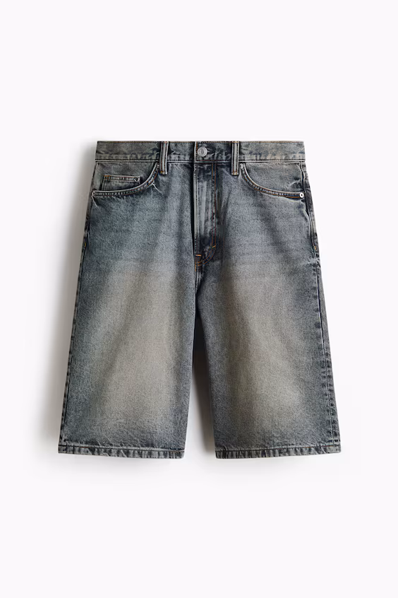 Свободные джинсовые шорты baggy