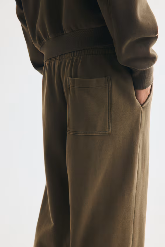 Комфортные тренировочные хлопковые брюки h&m
