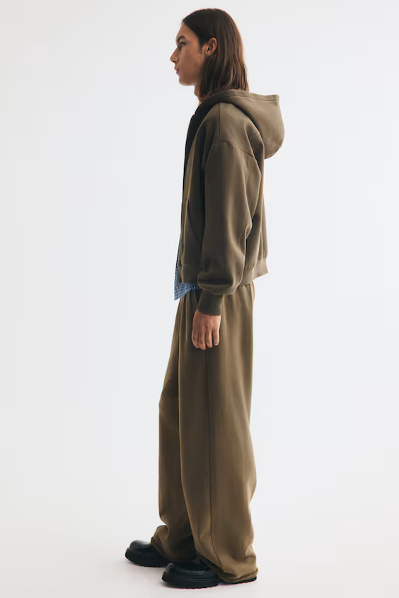 Комфортные тренировочные хлопковые брюки h&m
