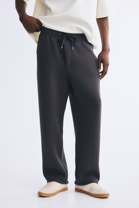 Комфортные арочные джоггеры из скубы h&m