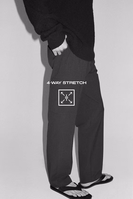Брюки карго four-way stretch стандартного кроя