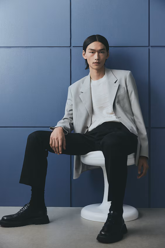 Брюки с застроченными линиями regular fit